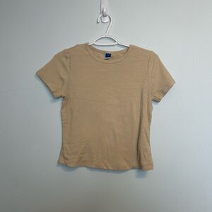 Tan Old Navy Babydoll Tee